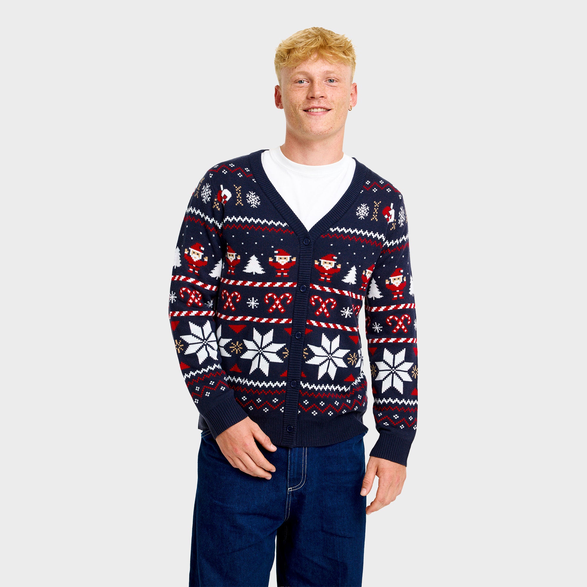 Santa's julecardigan - Herre